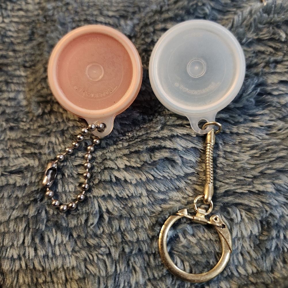 Vintage Tupperware Keychains Set Of 2